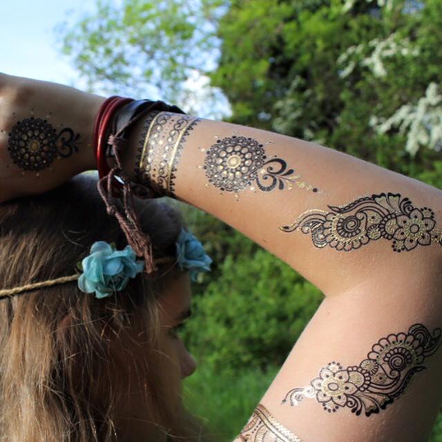 Dashing Bohemian Arm Tattoo