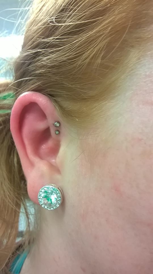 Double Helix Double Ear Piercing