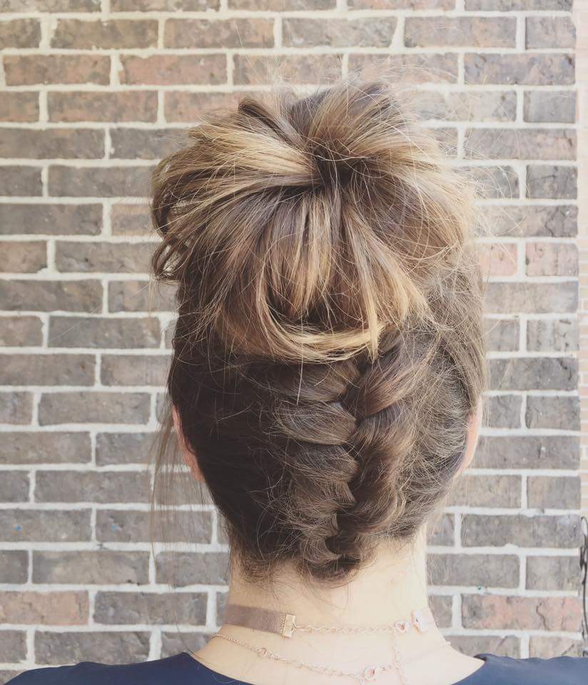 Down To Up Braided Sock Bun