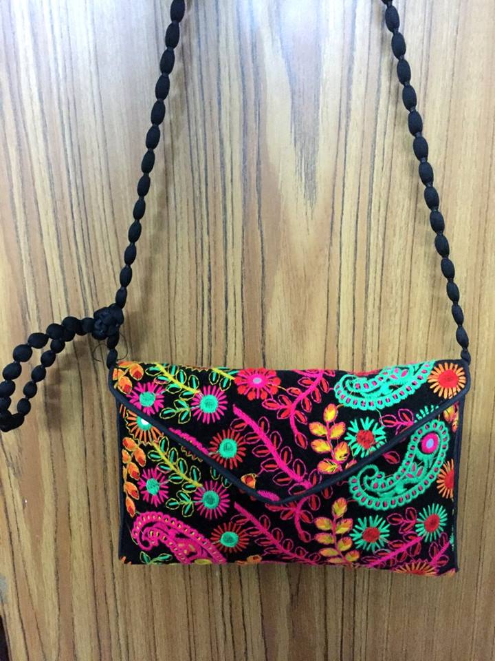 Embroidered Bohemian Sling Bag