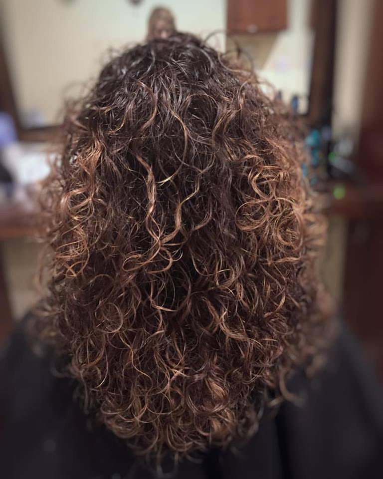 Exotic Medium Curly Hair Balayage