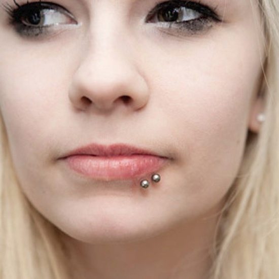 Fashionable Spider bite Piercing Idea