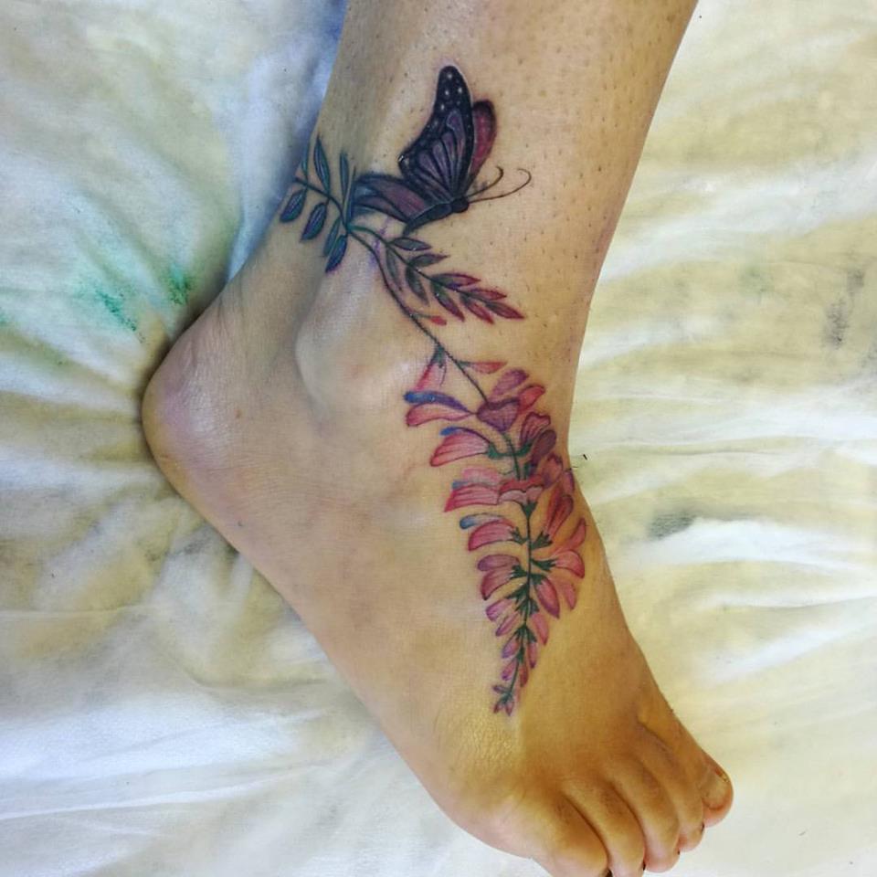 Floral Foot Piece