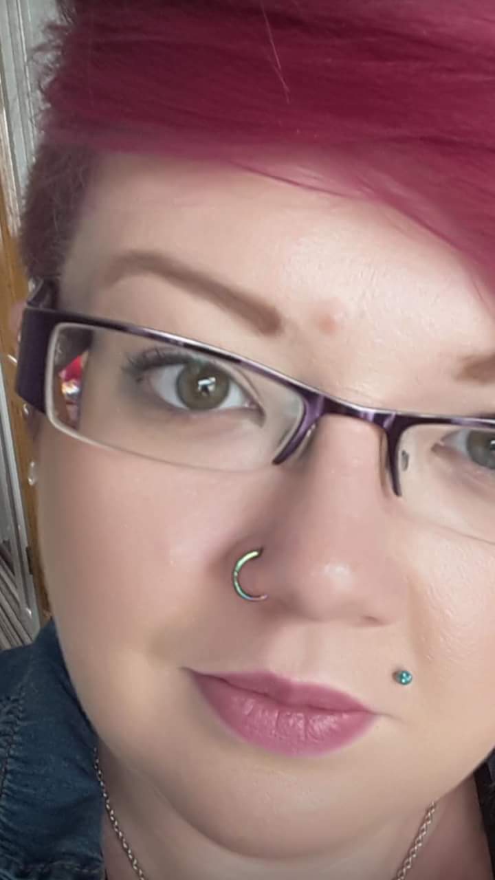 Lovely Nose Piercing Rainbow Holographic