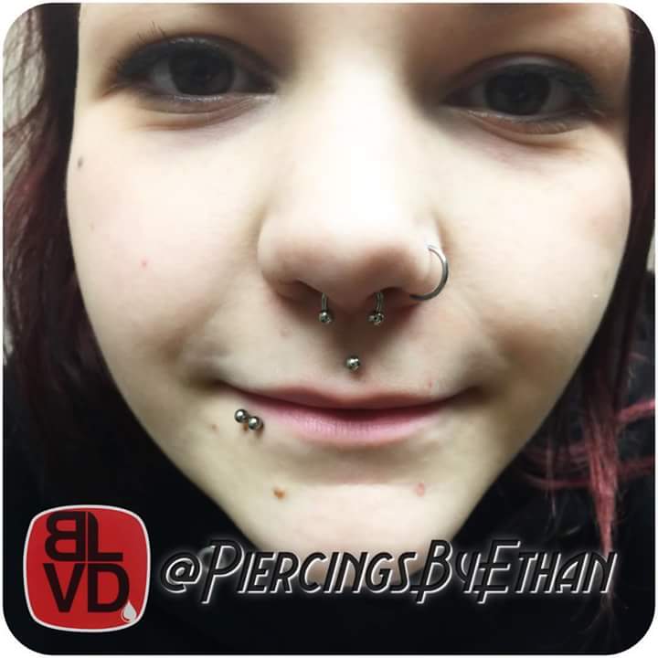 Perfect Jaw Lip Piercing Idea