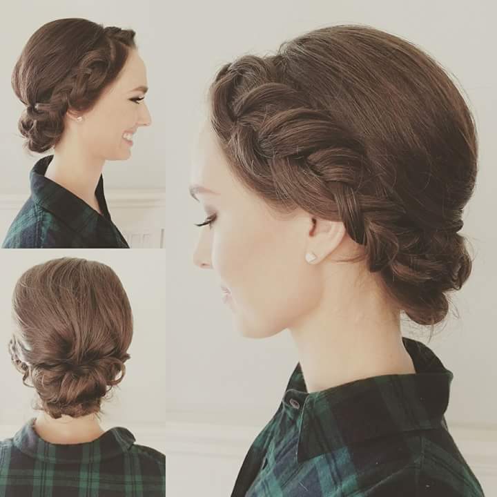 Quick Everyday Side Braided Low Bun Hairstyle