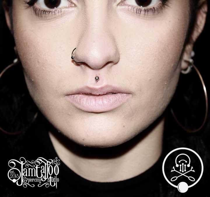 Simple Titanium Cupids Bow Piercings