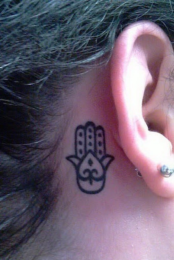 Simple and Composed Hamsa Tattoo