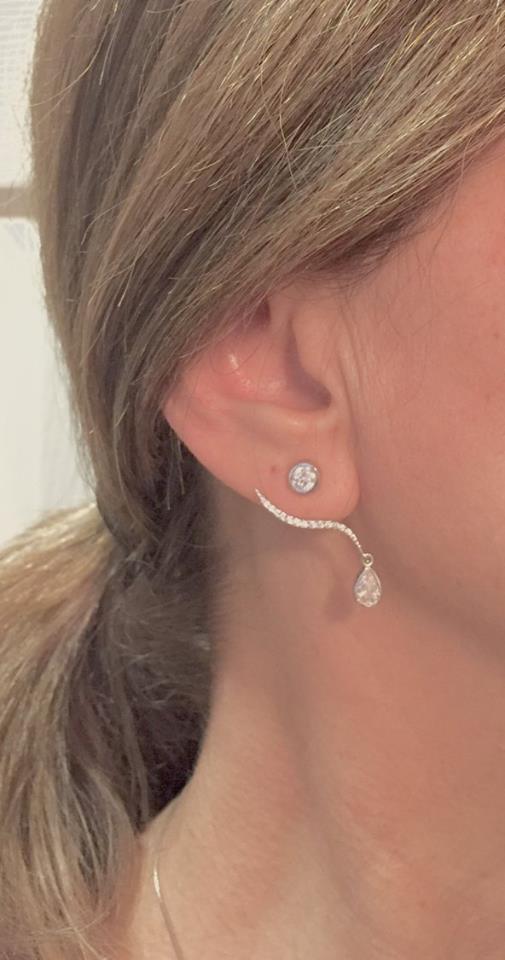 Sterling Silver Ear Jackets Earrings