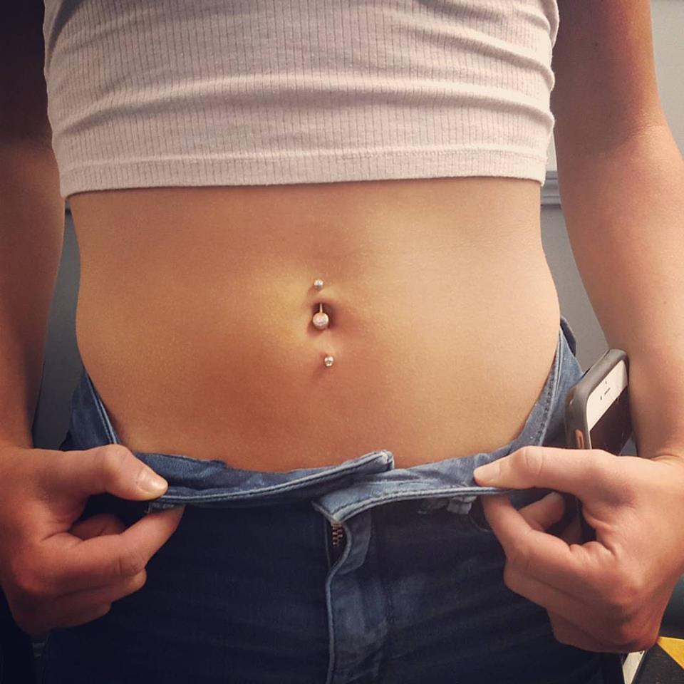 Alluring Bottom Belly Button Piercings