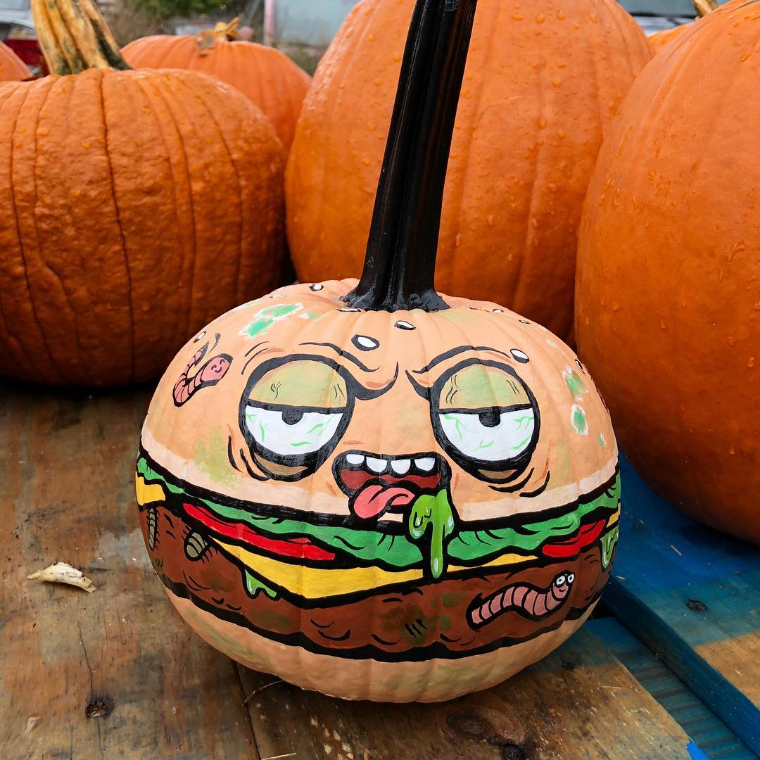 Burger Monster Pumpkin