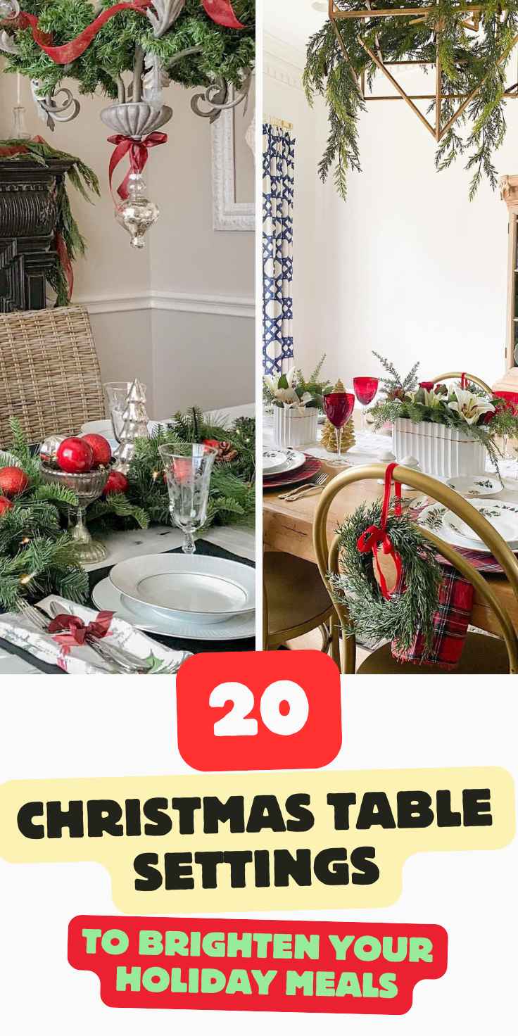 Stylish Christmas Table Settings