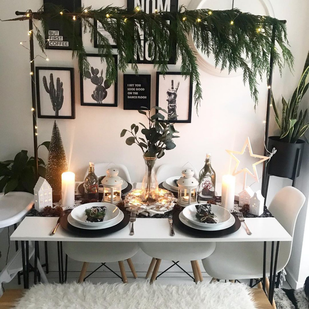 Nordic Christmas Table Arrangement