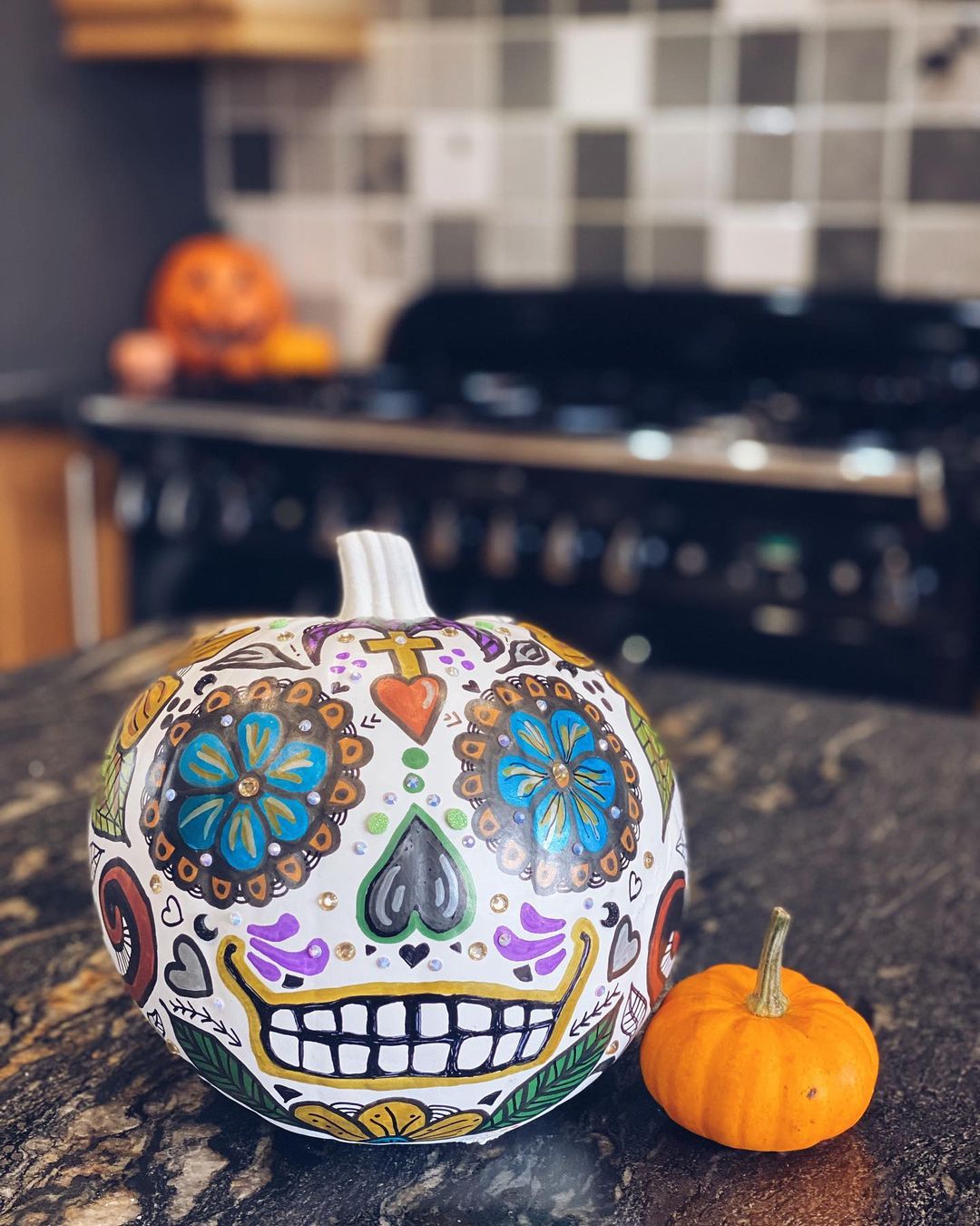 Paint a Sugar Skull Pumpkin