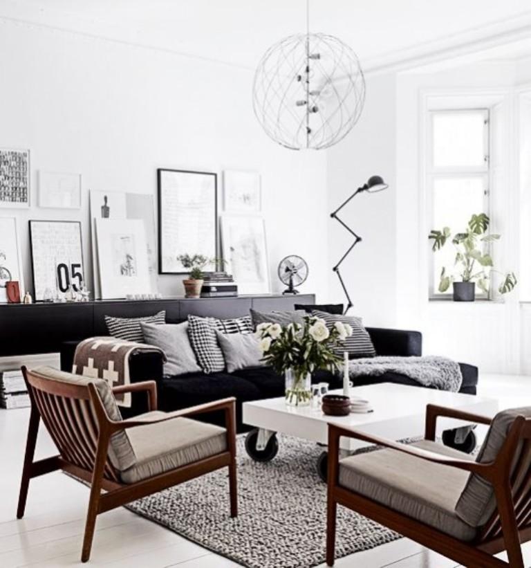 Bold & Cozy Scandinavian Living Space Ideas