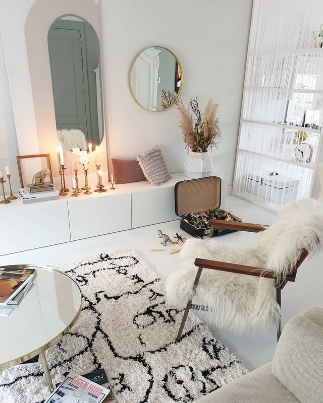 30 Bohemian Living Room Ideas: Unleash Your Free Spirit with Boho Decor! 7 Fluffy and Comfy