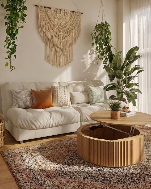 30 Bohemian Living Room Ideas: Unleash Your Free Spirit with Boho Decor! 14 Fresh and Soft Vibe