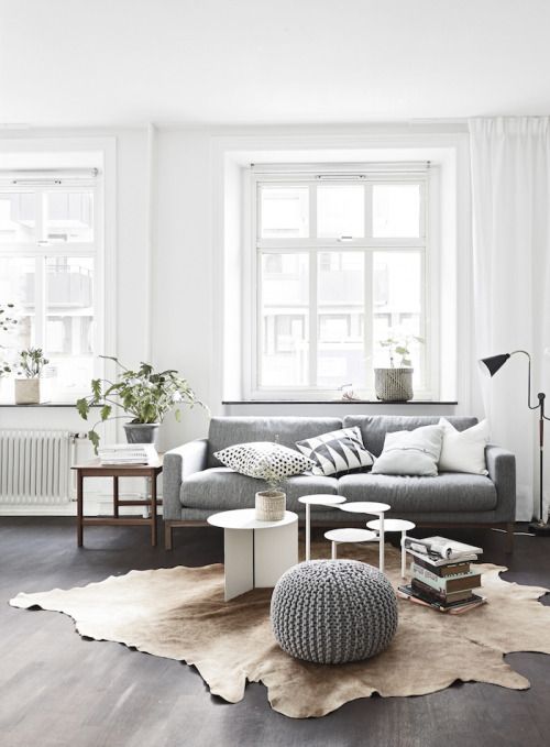 Bright Nordic Living Room with Minimalist Charm