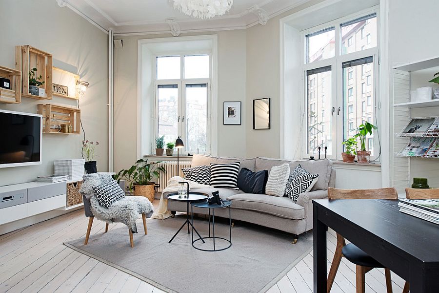 Charming Scandinavian Living Room Design