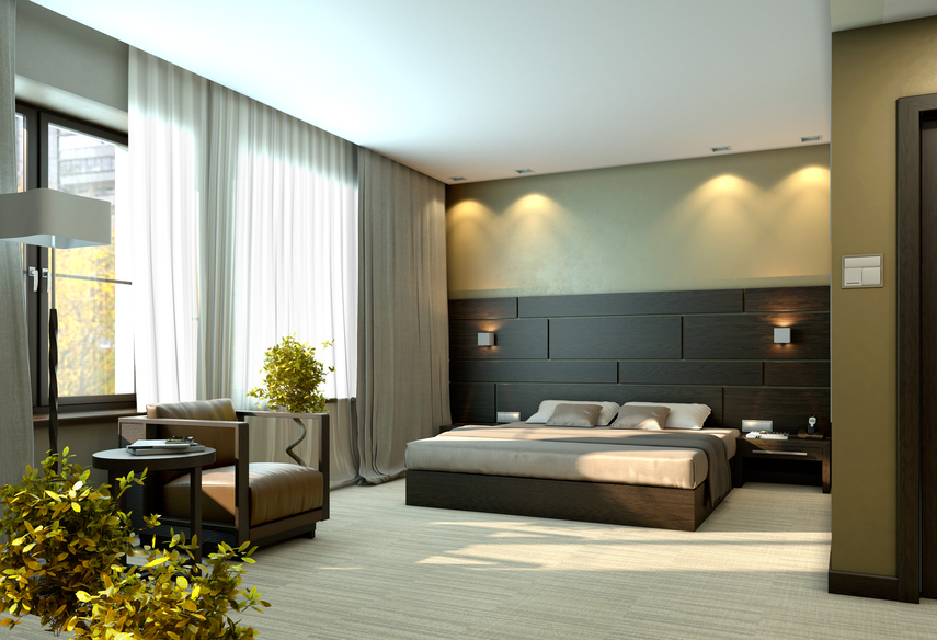 Modern and Spacious Bedroom with Sleek Design