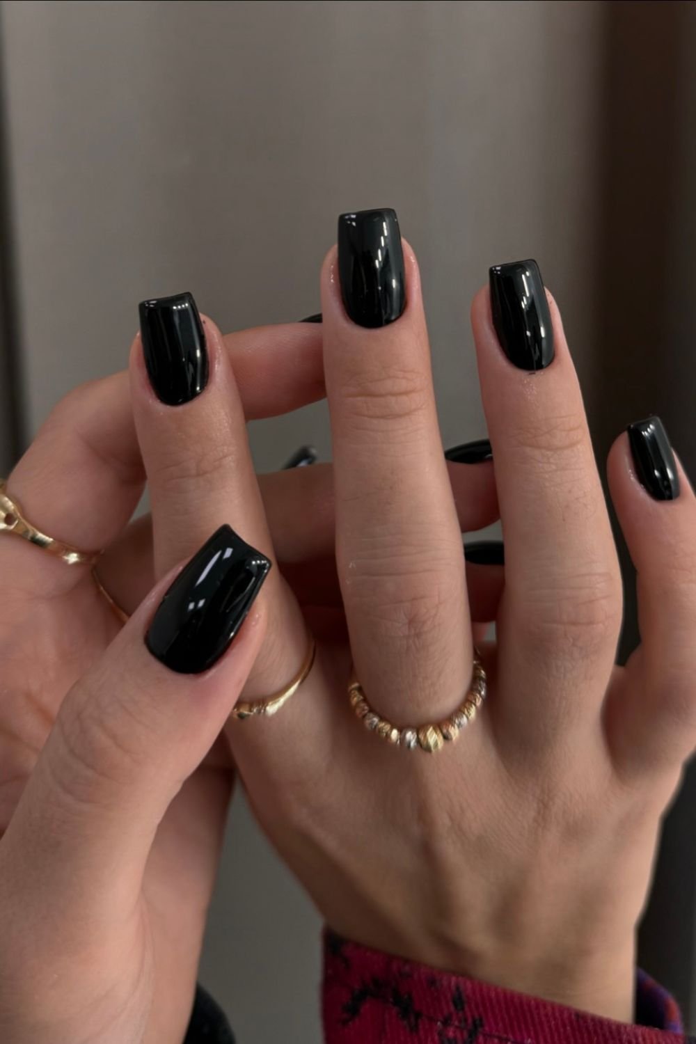 30 Black Nail Art Designs 2025: Unleash Your Style with Trendy Looks! 23 Classic Black Shine