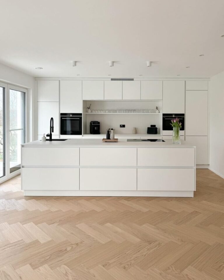 20 White Kitchen Cabinets: Ideas to Transform Your Kitchen 19 Sleek Minimalist
