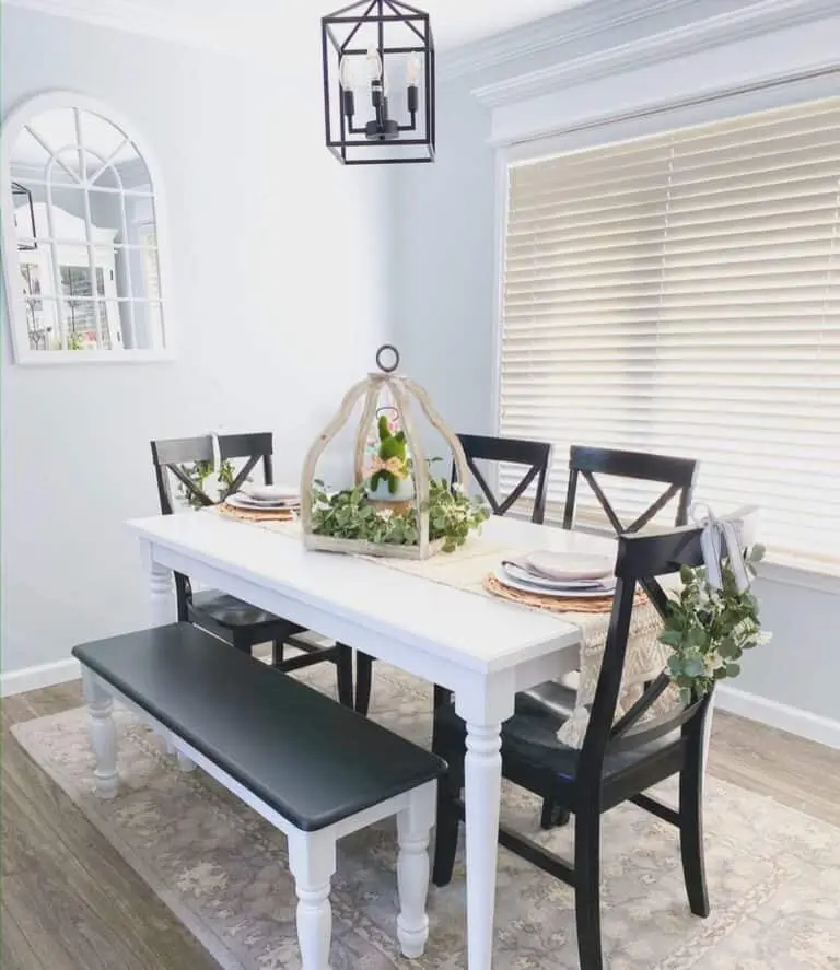 Greenery in Wooden Décor Centerpiece