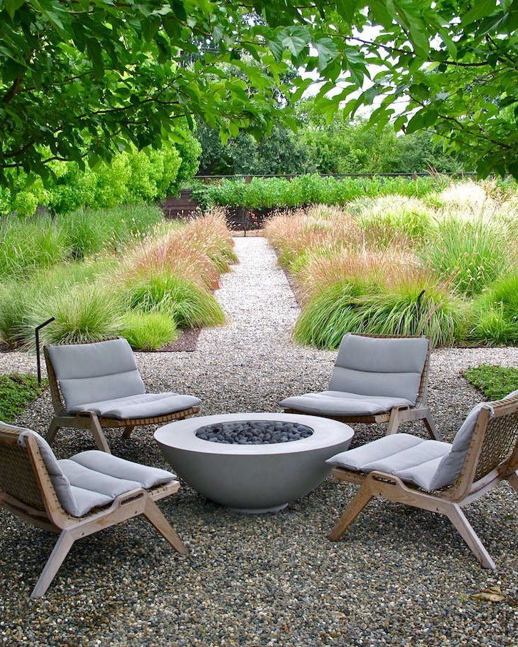 20 Modern Outdoor Fire Pit Ideas: Sleek Designs for Any Home 15 In-Ground Fire Pit with Rock Seating