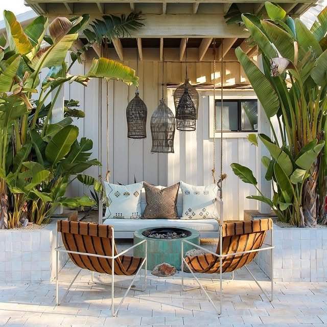 20 Modern Outdoor Fire Pit Ideas: Sleek Designs for Any Home 13 Mosaic-Tile Fire Pit for a Pop of Color