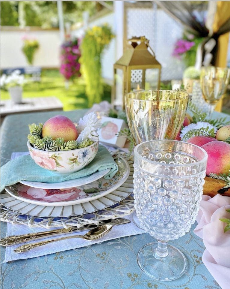 Spring Outdoor Tablescape