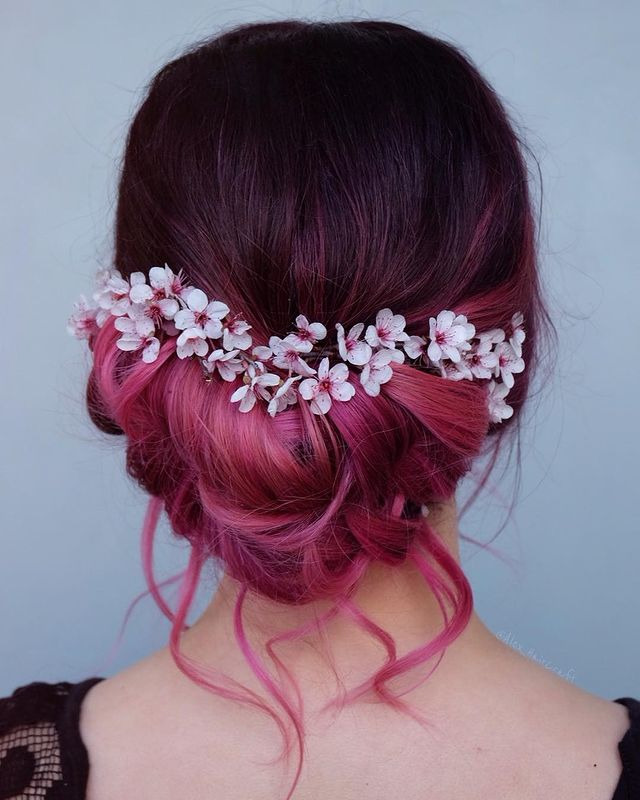 Bohemian Flower Updo