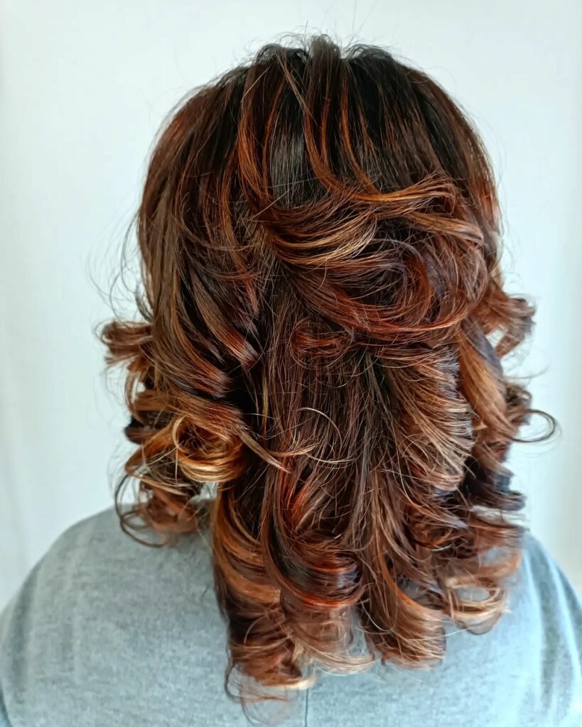 Copper Balayage Perfection