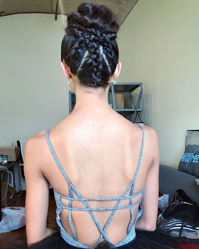 Criss-Cross Braid Updo