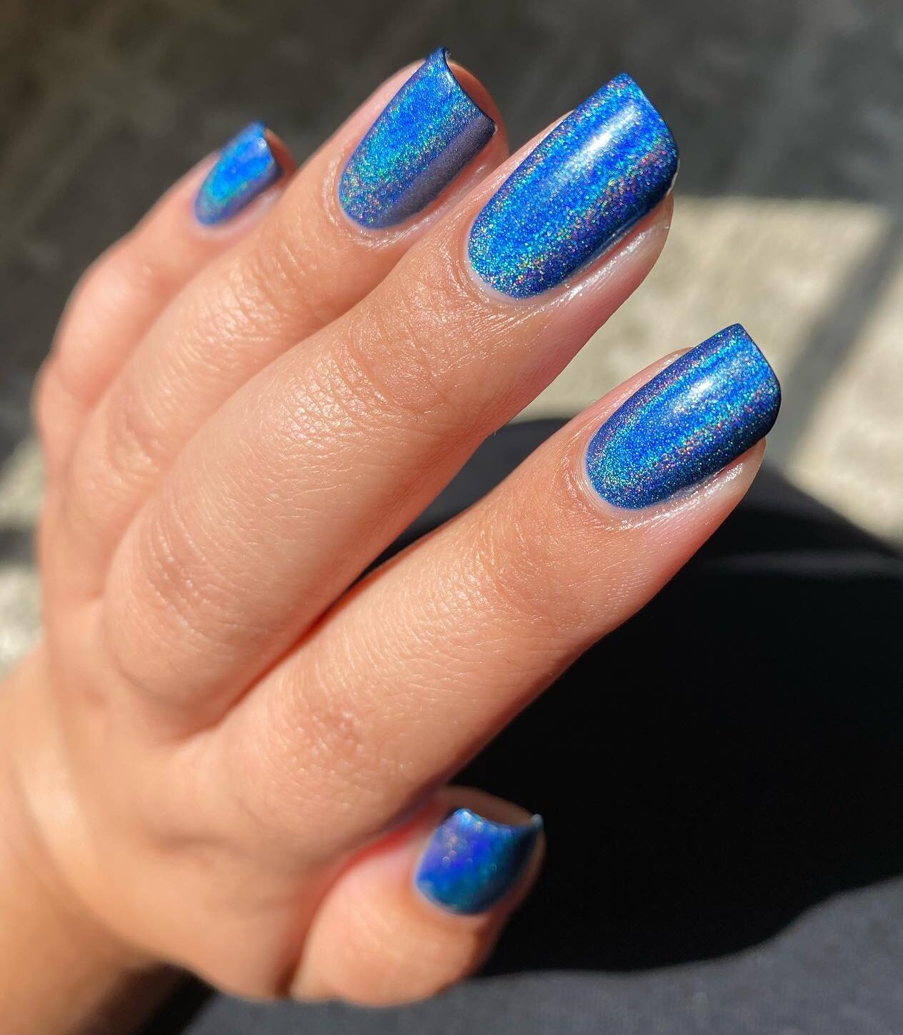 Dazzling Blue Nails