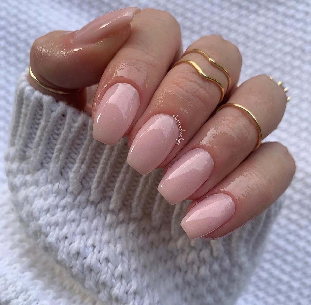 Elegant Pink Nails