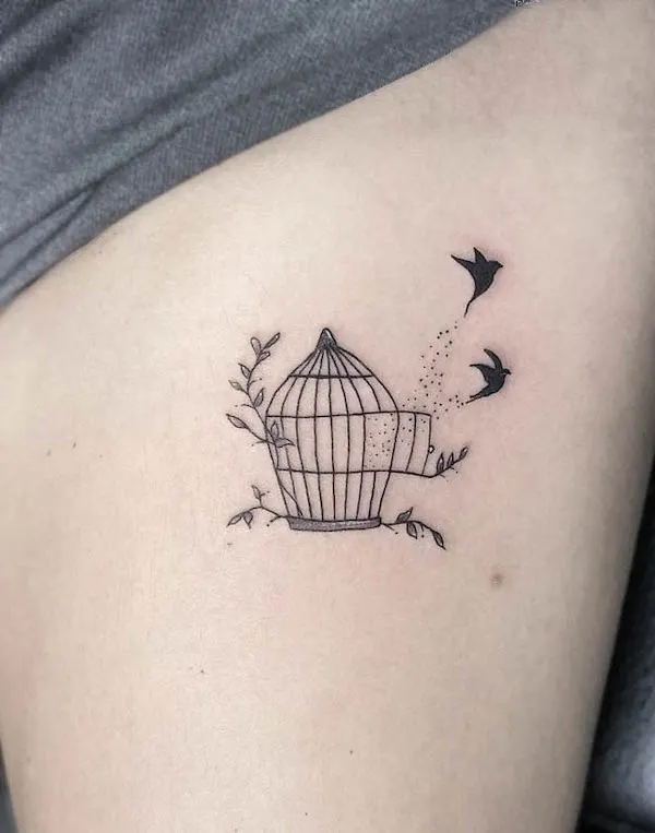 Escaped caged birds