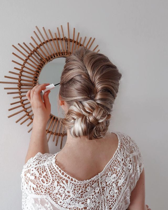 Fishtail Braid Bun