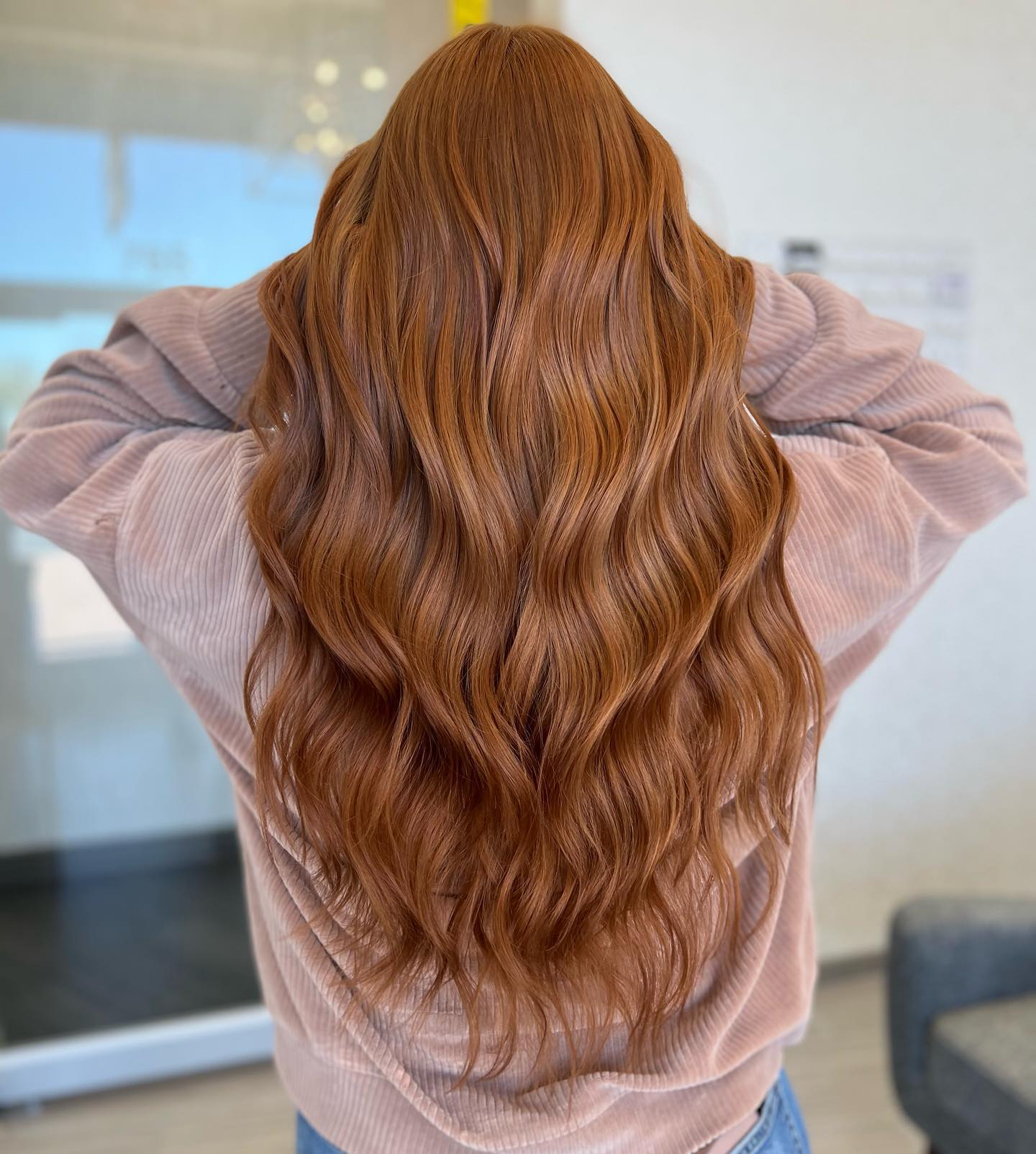 Flowing Auburn Waves