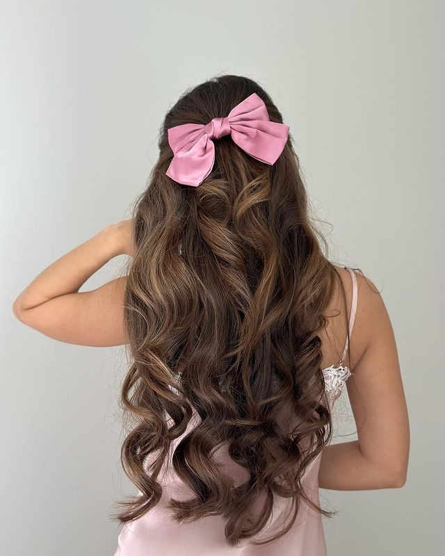 Half-up Ponytail With a Hair Bow