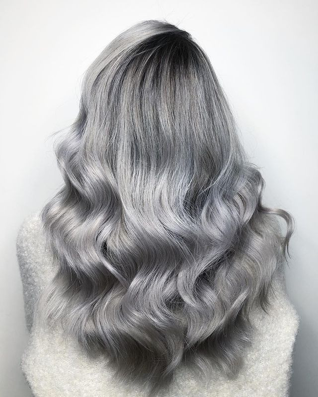 Icy Gray Waves