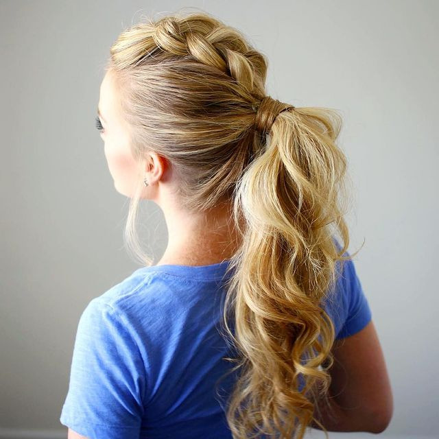 Mohawk-inspired Ponytail