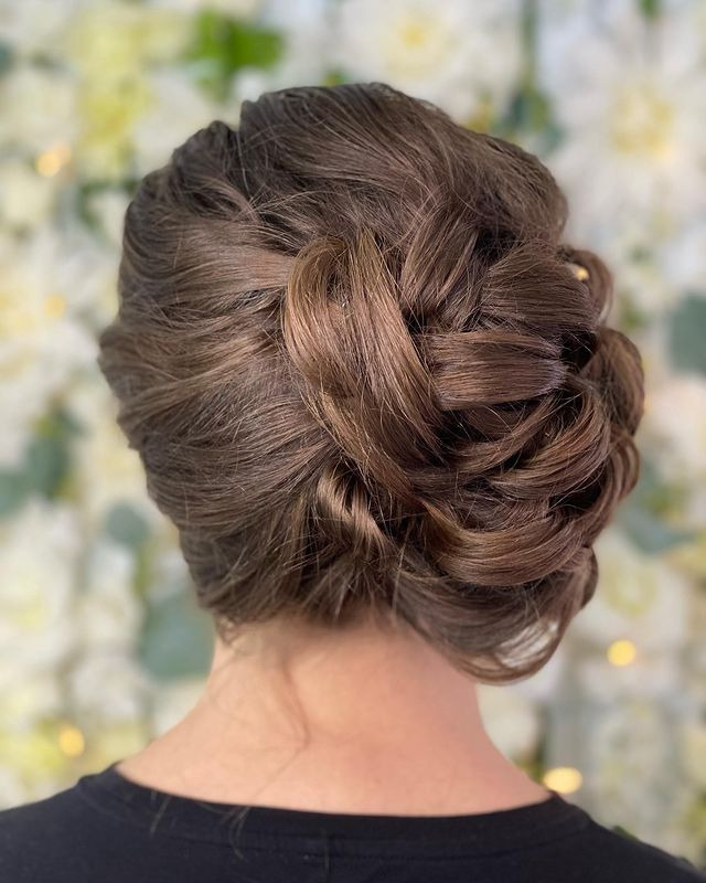 Side Swept Updo