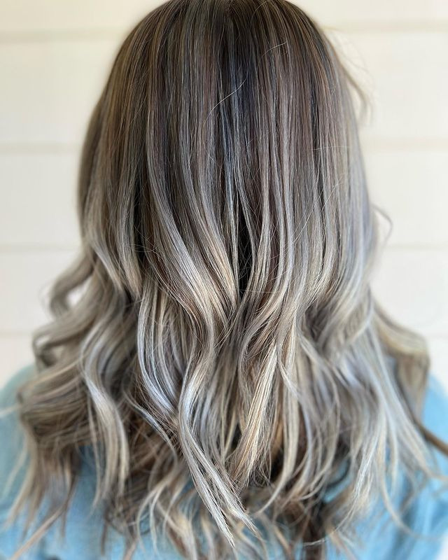 Stone Gray Balayage Waves