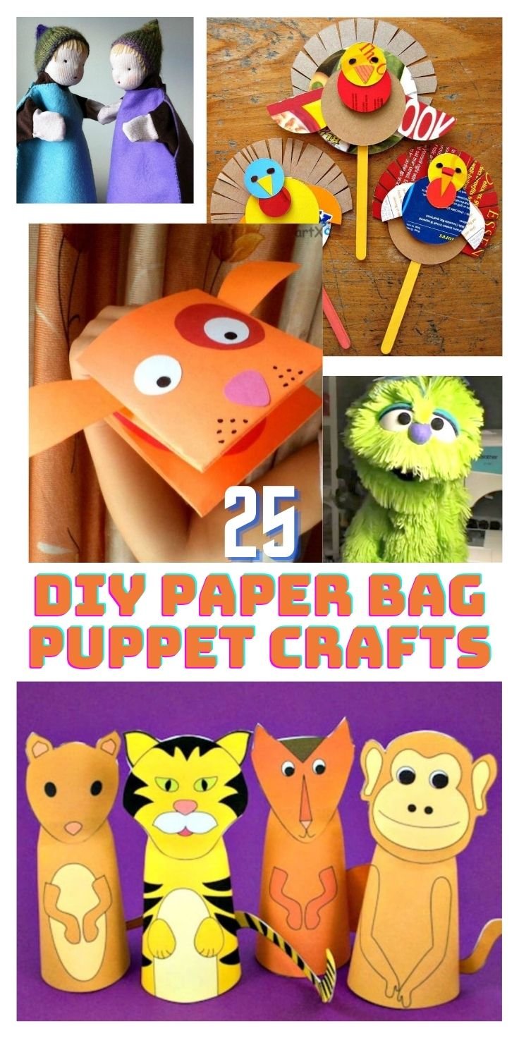 25 Easy DIY Paper Bag Puppet Crafts for Kids 28
