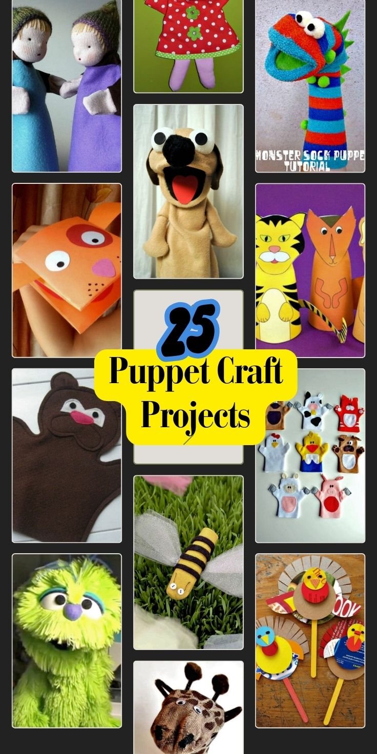 25 Easy DIY Paper Bag Puppet Crafts for Kids 1 Puppet Craft Ideas