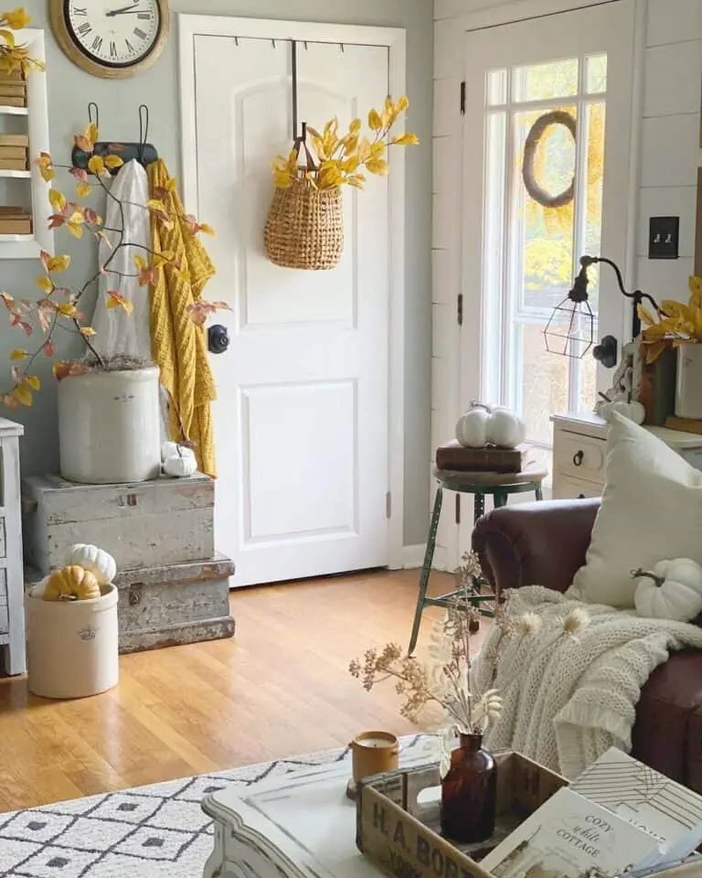 From Simple to Showstopper: 25 Easy Fall Door Decor Ideas 5 Autumn Grapevine Wreath Decor