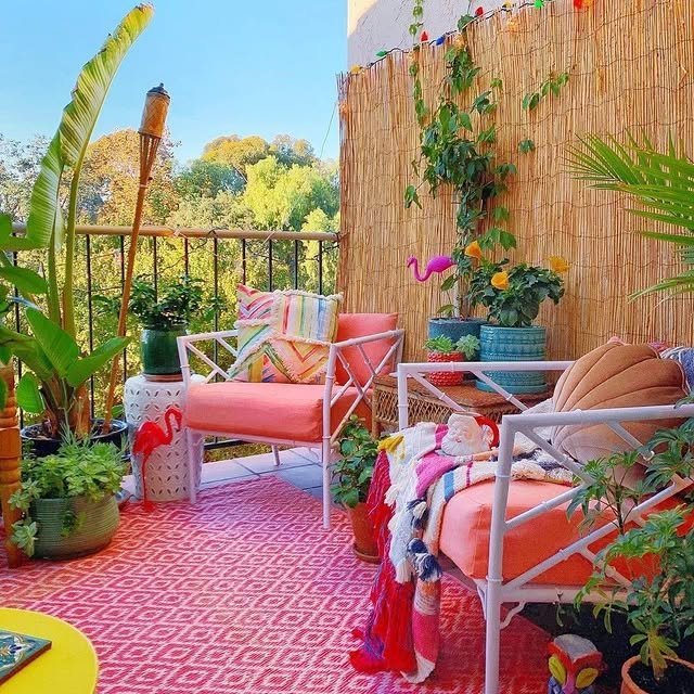 15 Easy Boho Balcony Decor Ideas: Create Your Cozy Outdoor Haven 8 Bamboo Privacy Screens