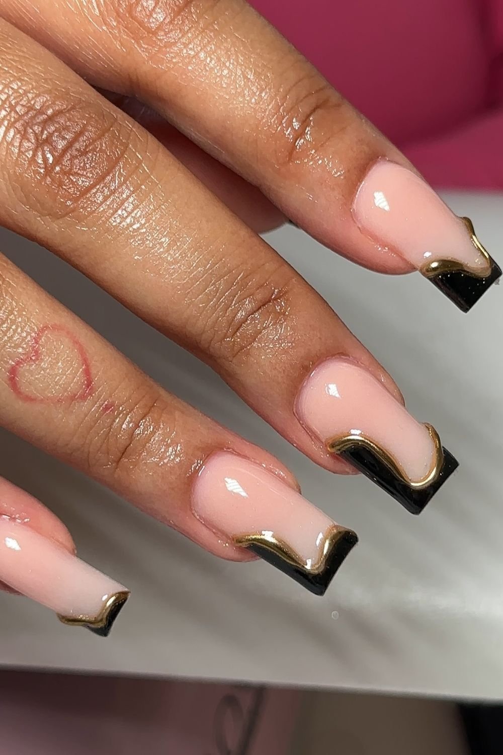 Black and Gold Tips