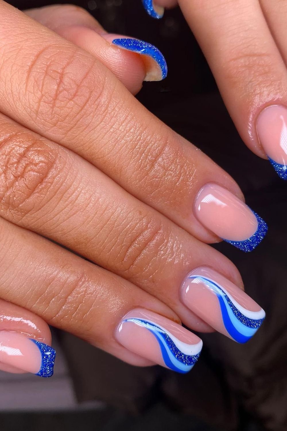 Blue Wave French Twist