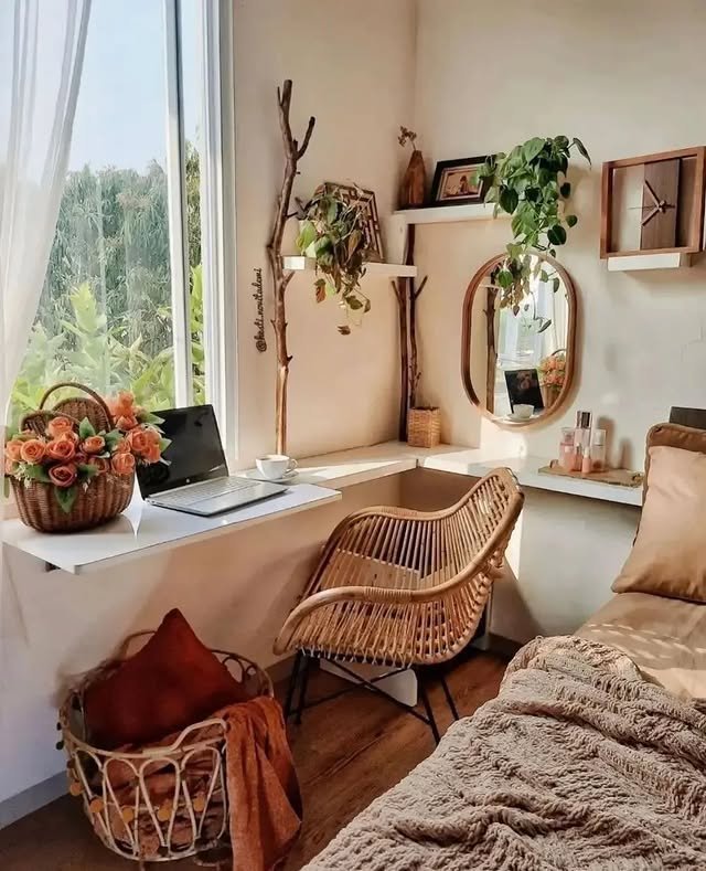 30 Easy Boho Home Office Ideas: Make Your Small Space Cozy! 7 Boho Country Feels